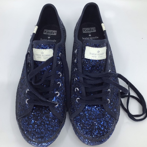 Keds Shoes - Kate spade sparkle navy blue keds